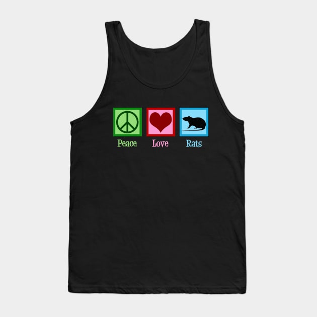 Peace Love Rats Tank Top by epiclovedesigns